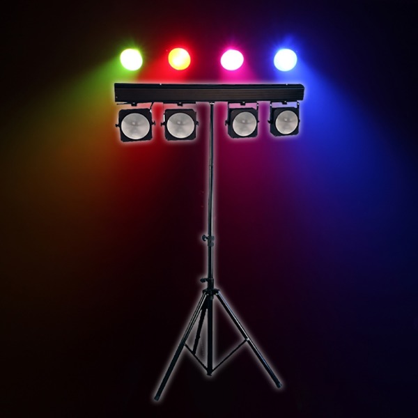 Licht set 1: 4x LED spot op statief